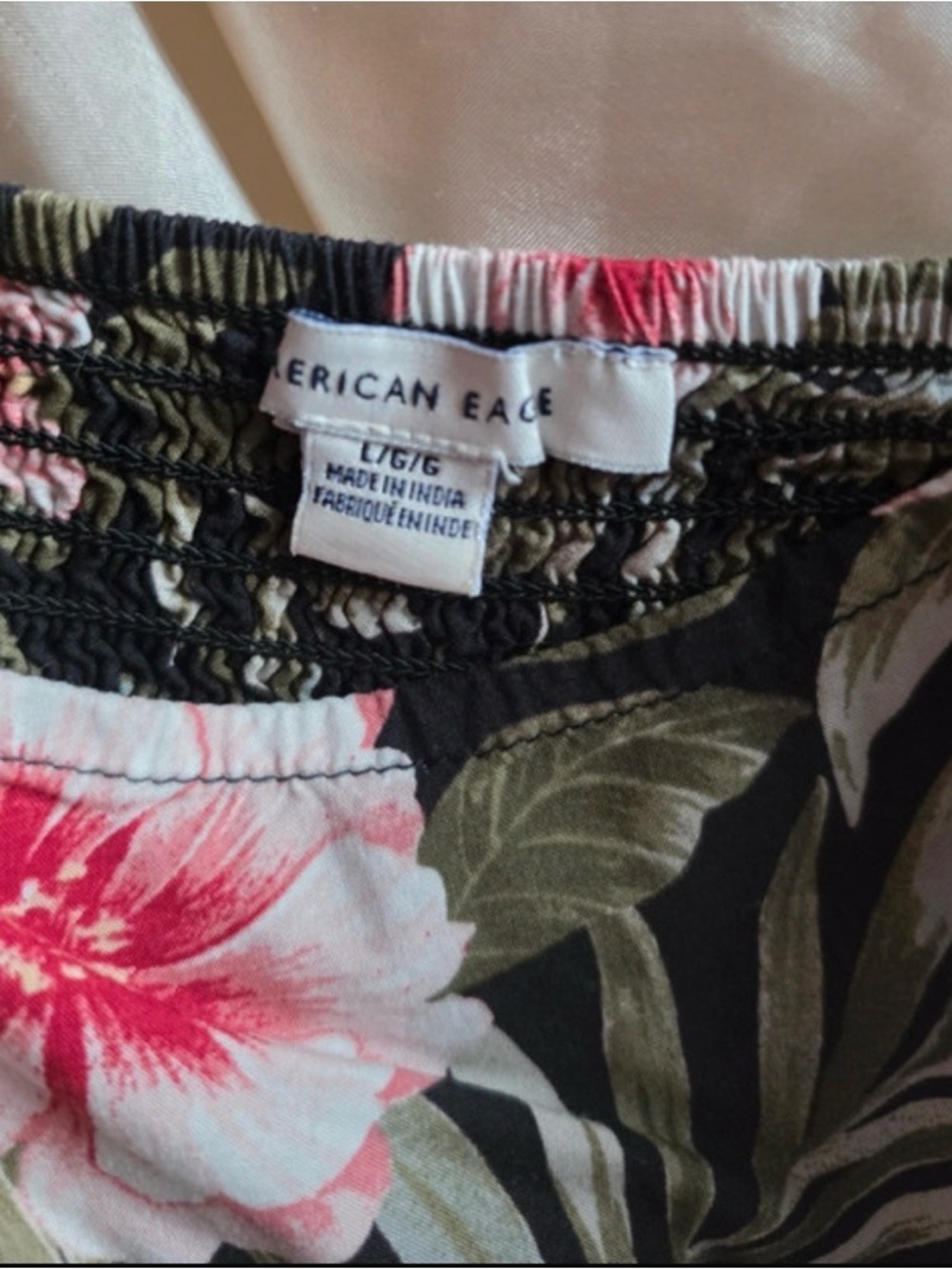 American Eagle Outfitters set-Mini ruffle floral Skirt and top size L - Picture 5 of 7